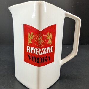Borzoi Vodka Product of England Wade Regicor Advertising Pub Jug Water Jug